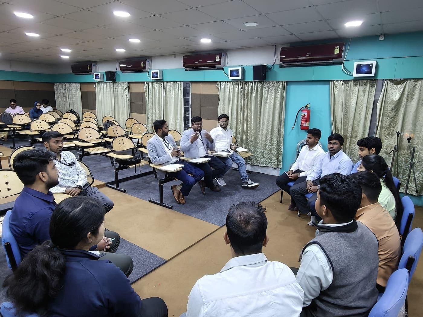 Techimpace panel in open discussion with final-year students at UIT Burdwan