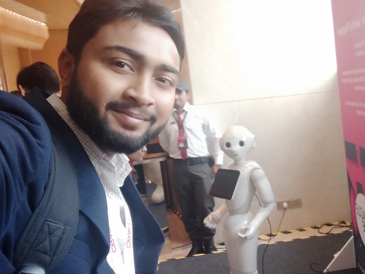 Oracle OpenWorld — robotics & Industry 4.0 demos — Bengaluru, India, 2019
